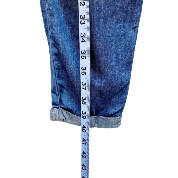 High-Waisted Denim Womens Trousers pants With Belt By Blāshe size S - Picture 10 of 10